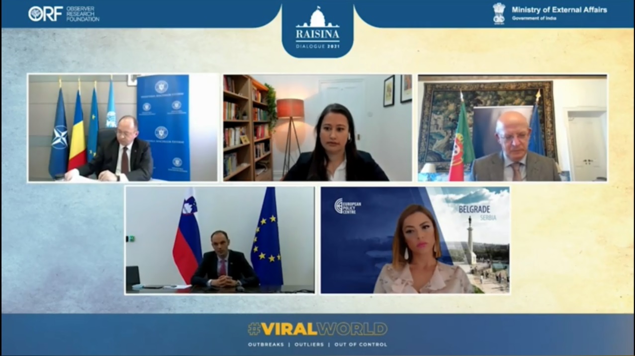 Slovenski zunanji minister dr. Anže Logar je nastopil na panelu "Obnova Evrope: krmarjenje po političnem kompasu" konference Raisina Dialogue (13. - 15. 4. 2021)